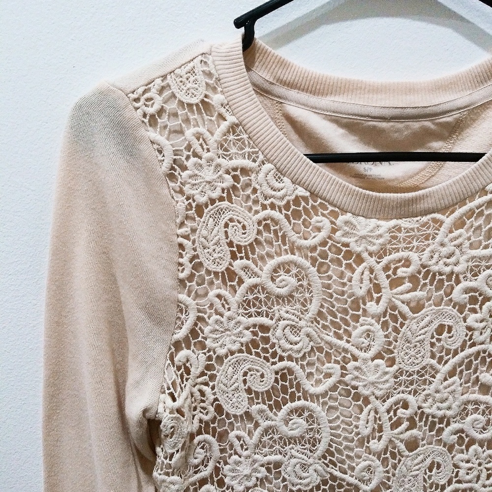 Merona Lace Front Sweater - Picture 2 of 4